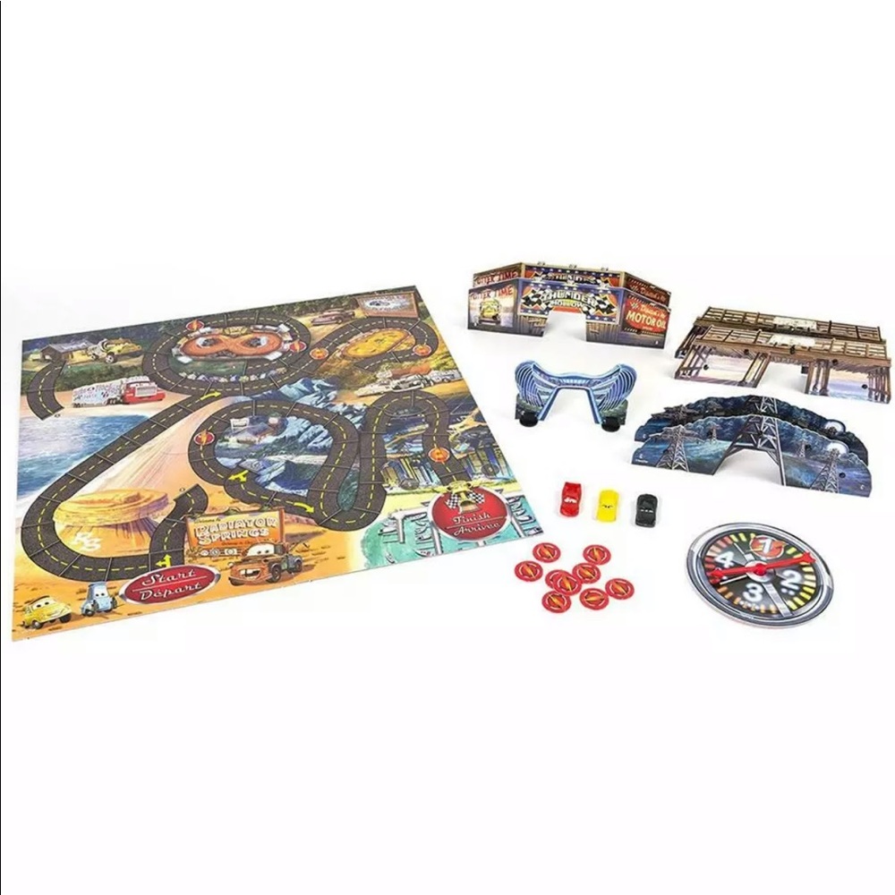 Disney Pixar Cars Risky Raceway Board Game - Picture 3 of 4